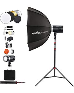 GODOX AD300Pro Portable Studio Softbox Lighting Kit | 400Ws