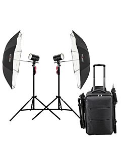 Godox AD100 Pro Dual Kit | with CB-17 Backpack and Umbrellas